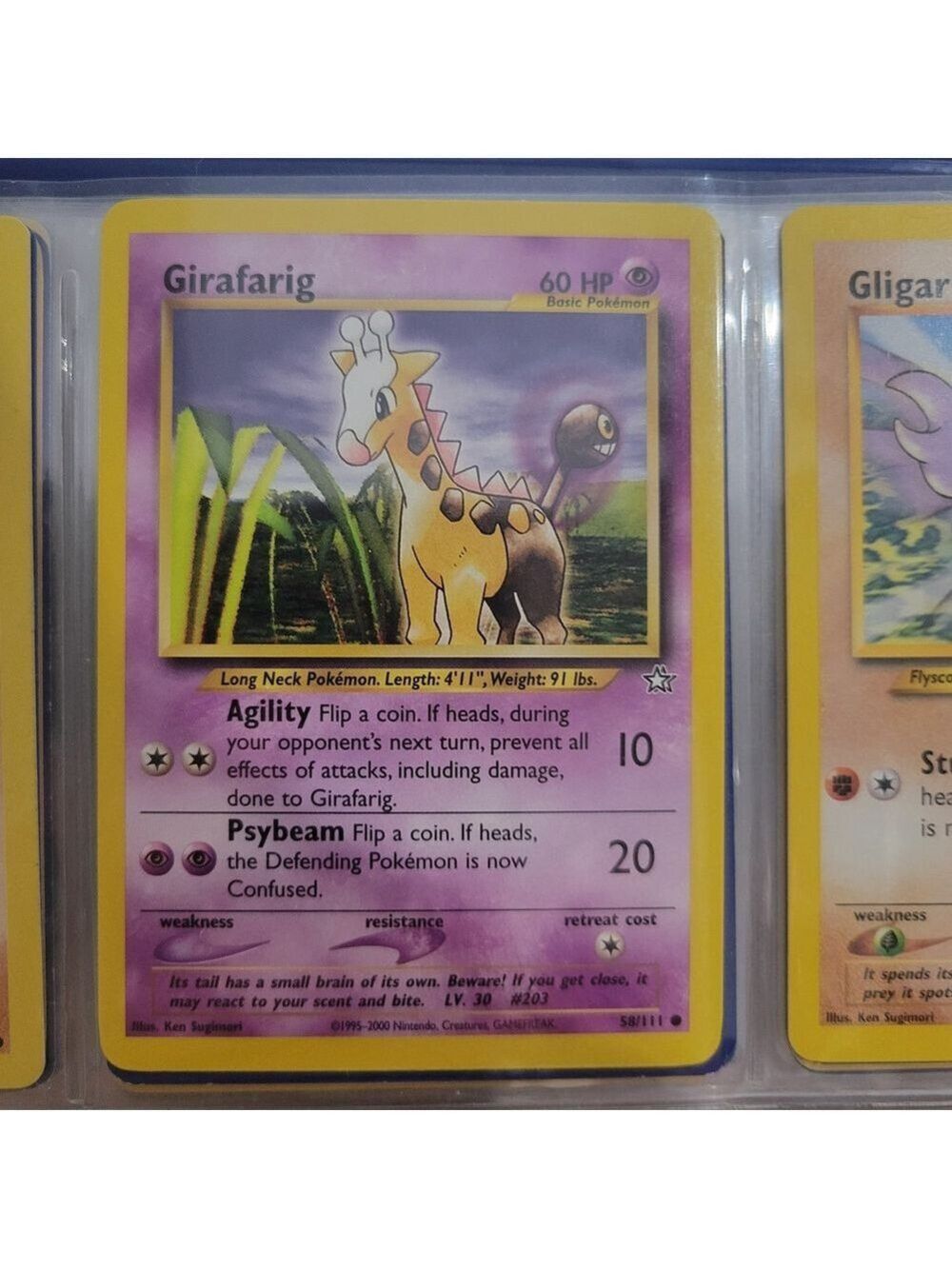 Pokemon Girafarig Card